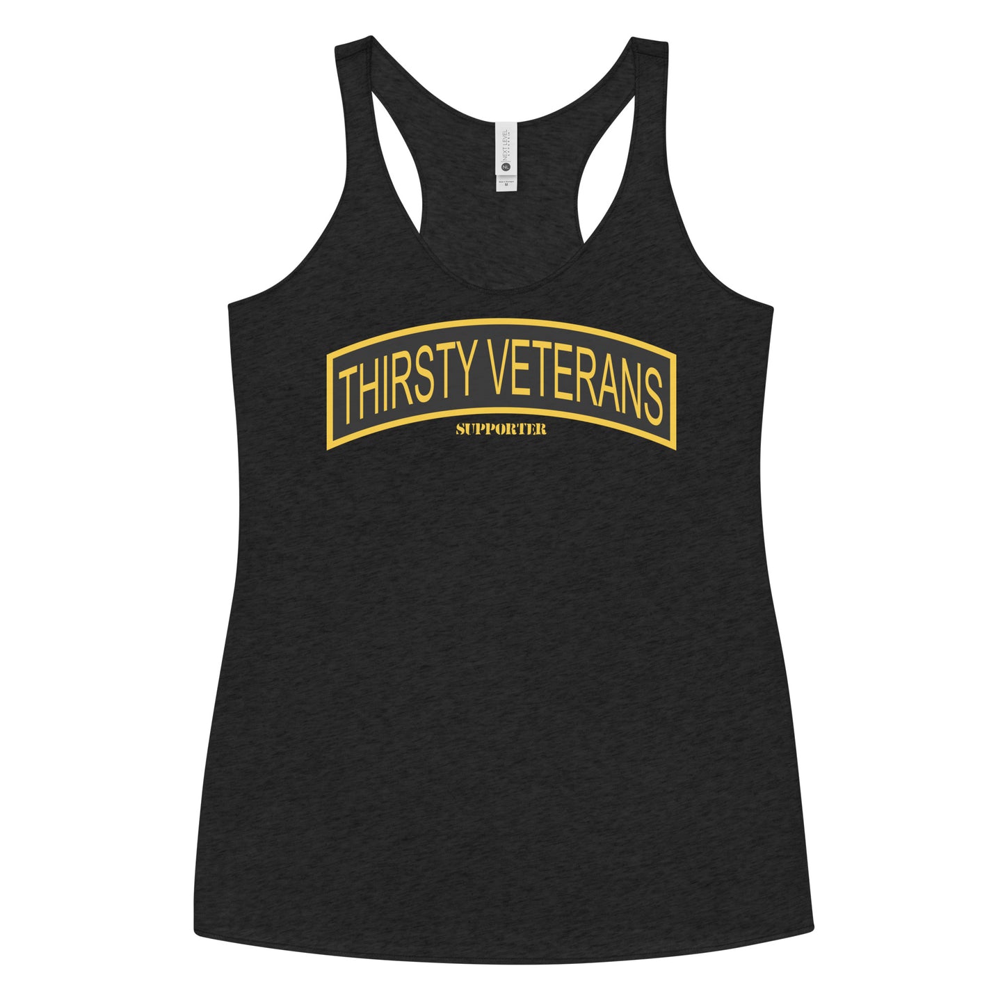 THIRSTY VETERANS SUPPORTER Women's Racerback Tank